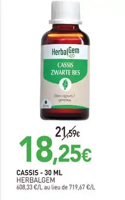 naturéO Herbalgem cassis offre