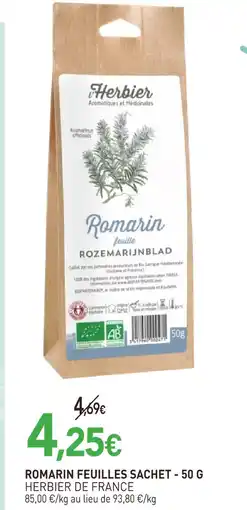 naturéO Herbier de france romarin feuilles sachet offre