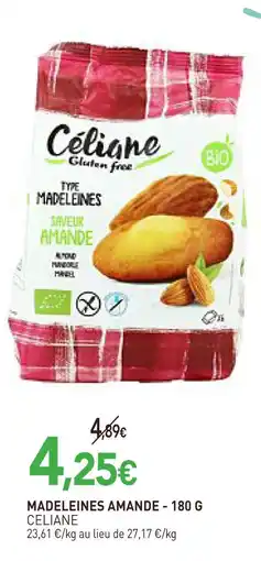 naturéO Céliane madeleines amande - 180 g offre