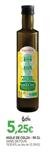naturéO Sans detour huile de colza - 50 cl offre