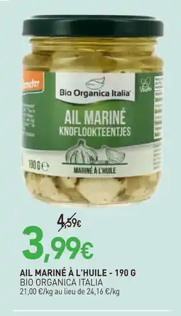 naturéO Bio organica italia ail mariné à l'huile offre