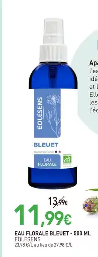 naturéO Eolesens eau florale bleuet offre