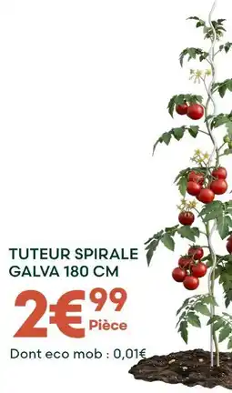Ma Jardinerie Tuteur spirale galva 180 cm offre