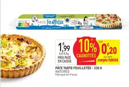 naturéO Naturéo pâte tarte feuilletée - 230 g offre