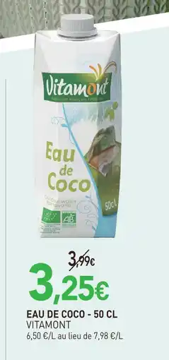 naturéO Vitamont eau de coco offre