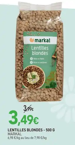 naturéO Markal lentilles blondes offre