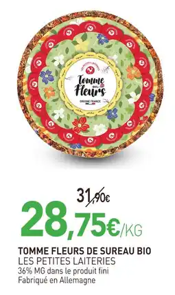 naturéO Les petites laiteries tomme fleurs de sureau bio offre