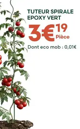 Ma Jardinerie Tuteur spirale epoxy vert offre
