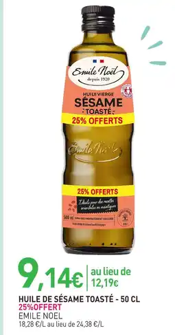 naturéO Emile noel huile de sésame toasté offre