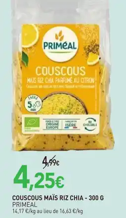 naturéO Primeal couscous maïs riz chia - 300 g offre