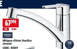 Screwfix Grohe mitigeur d’évier starteco chromé offre