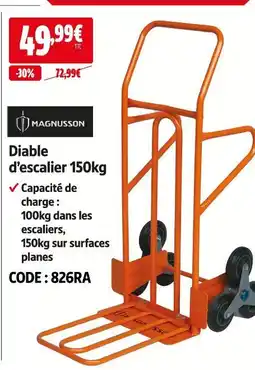 Screwfix Magnusson diable d'escalier 150kg offre