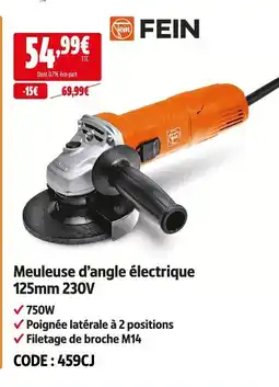 Screwfix Fein meuleuse d’angle électrique 125mm 230v offre