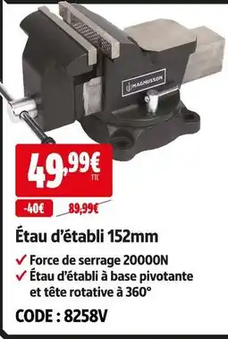Screwfix Étau d'établi 152mm offre