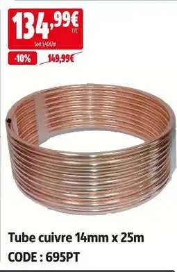 Screwfix Tube cuivre 14mm x 25m offre