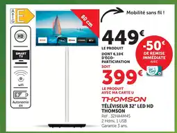 Hyper U Thomson téléviseur 32 led hd offre