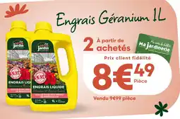 Ma Jardinerie Décor jardin engrais géranium 1l offre