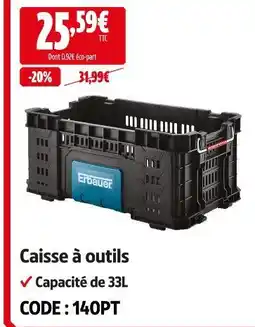 Screwfix Erbaur caisse à outils offre