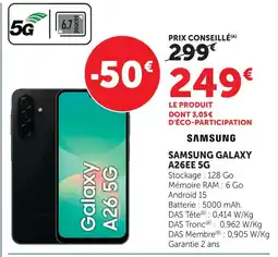 Hyper U Samsung galaxy a26ee 5g offre