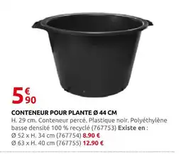 Rural Master Conteneur pour plante ø 44 cm offre