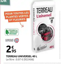 Rural Master Terreau universel 40 l offre