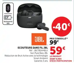 Hyper U Jbl ecouteurs sans fil offre