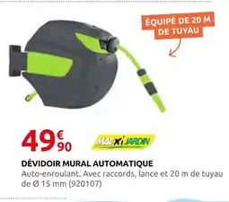 Rural Master Maxi jardin dévidoir mural automatique offre