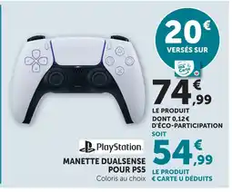 Hyper U Playstation manette dualsense pour ps5 offre
