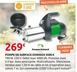 Rural Master Pompe de surface dorinox 4500 k offre
