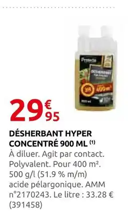 Rural Master Désherbant hyper concentré 900 ml offre