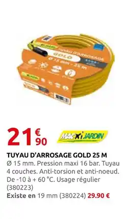 Rural Master Maxi jardin tuyau d'arrosage gold 25 m offre