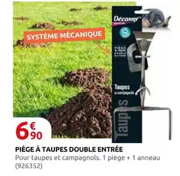 Rural Master Decamp' piège à taupes double entrée offre