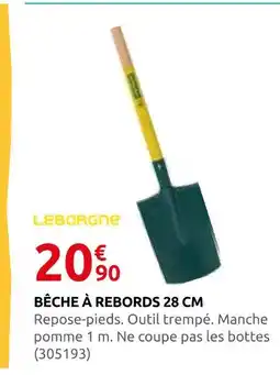 Rural Master Leborgne bêche à rebords 28 cm offre