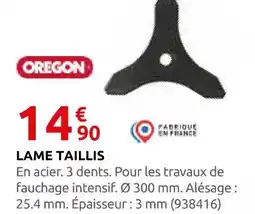 Rural Master Oregon lame taillis offre