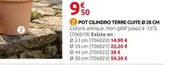 Rural Master Pot cilindro terre cuite ø 28 cm offre
