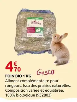 Rural Master Gasco foin bio 1 kg offre