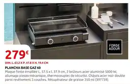 Rural Master Forge adour plancha base gaz 60 offre