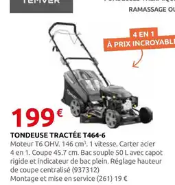 Rural Master Tondeuse tractée t464-6 offre