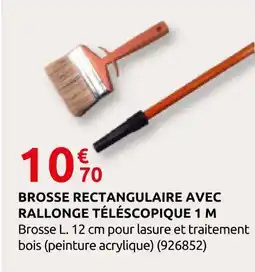 Rural Master Brosse rectangulaire avec rallonge télescopique 1 m offre