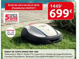 Rural Master Honda robot de tonte miimo hrm 1000 offre