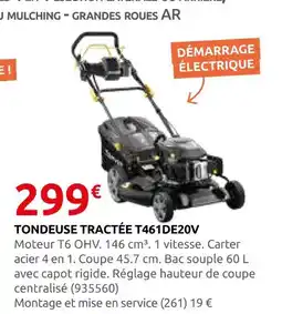 Rural Master Tondeuse tractée t461de20v offre