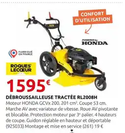 Rural Master Débroussailleuse tractée rl2008h offre