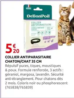 Rural Master Debonpoli collier antiparasitaire chaton/chat 35 cm offre