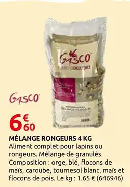 Rural Master Gasco mélange rongeurs 4 kg offre