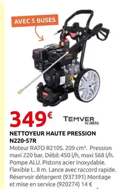 Rural Master Temver nettoyeur haute pression n220-57r offre