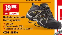 Screwfix Site baskets de sécurité mercury noires offre