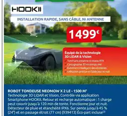 Rural Master Hookii robot tondeuse neomow x 2 le - 1500 m² offre