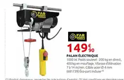 Rural Master Far tools palan électrique offre