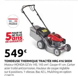 Rural Master Tondeuse thermique tractée hrg 416 skeh offre