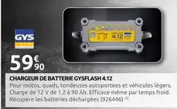 Rural Master Gys chargeur de batterie gysflash 4.12 offre